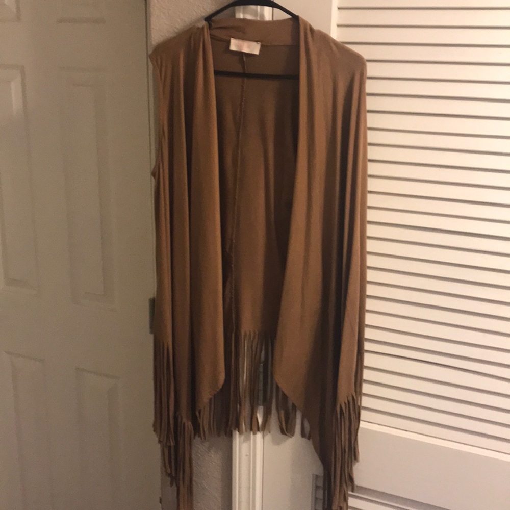 Fringe suede vest
